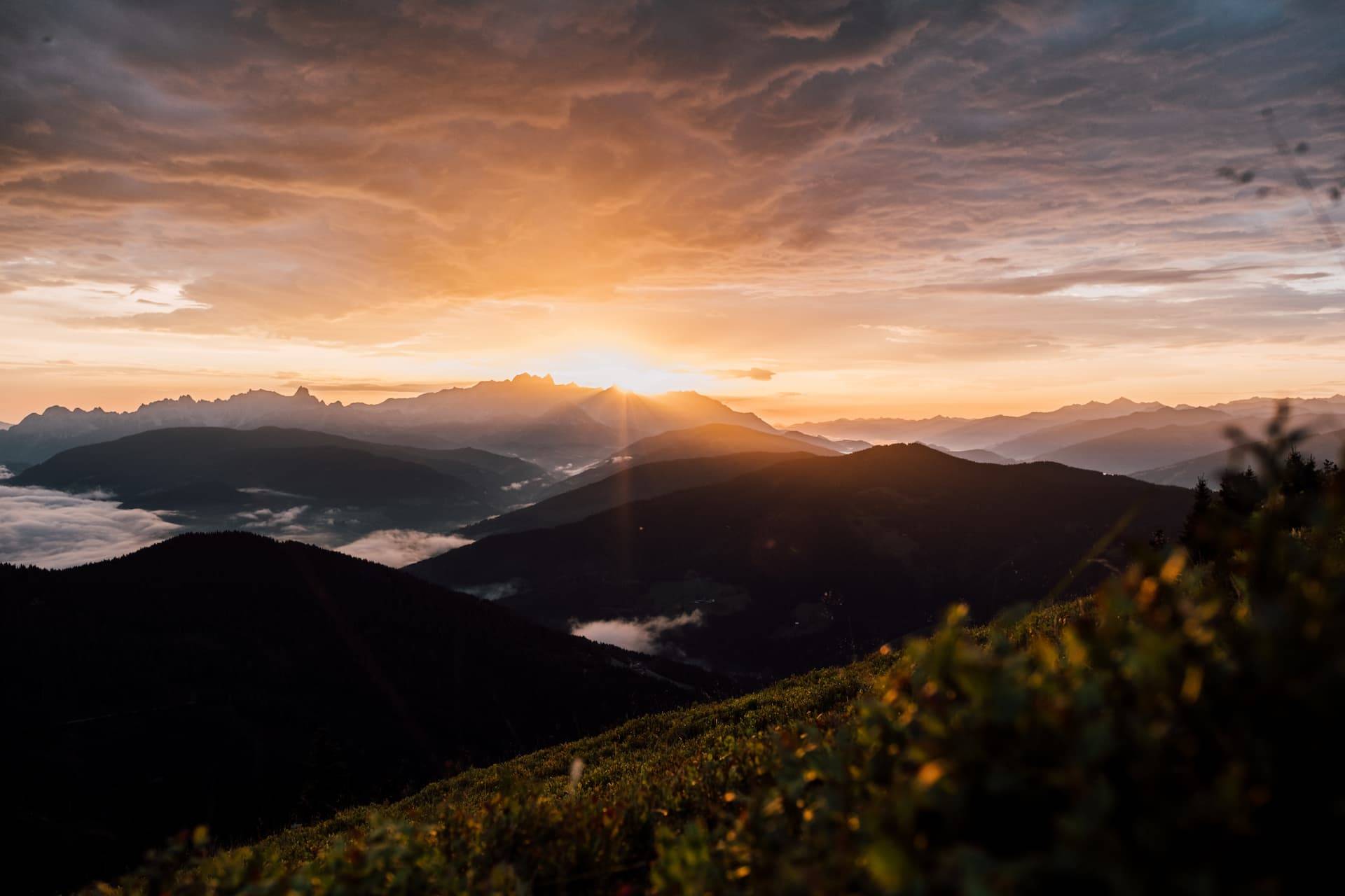 Winterwandern mit Bergpanorama